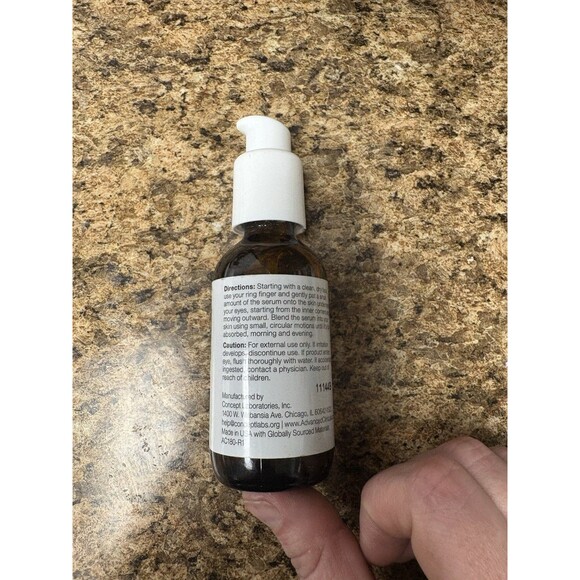 ADVANCED CLINICALS PUFFY EYE CORRECTION SERUM DERMATOLOGY ALLERGY TESTED 1.75 Oz - Picture 2 of 2